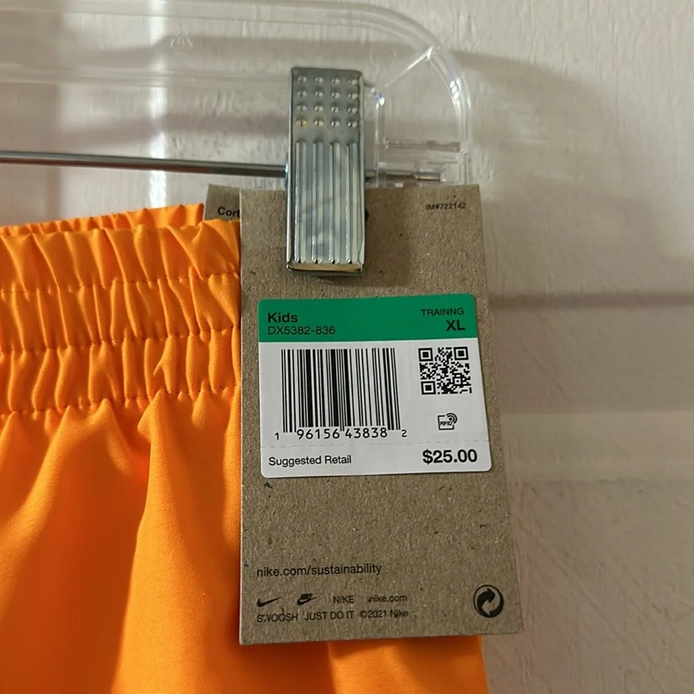 Nike Dri-FIT Multi Plus Training Shorts: ORANGE: NEW WITH TAGS: SIZE XL